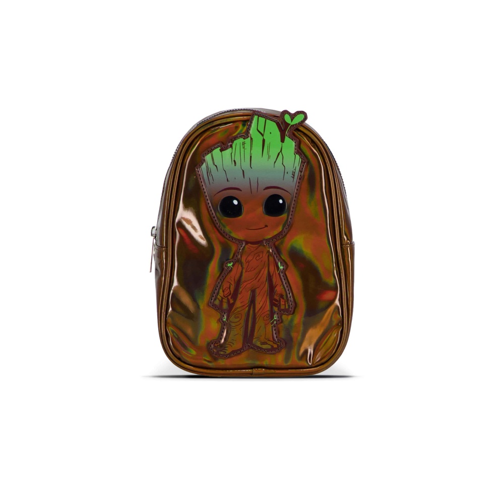 Marvel Guardians Of The Galaxy - I Am Groot Shiny Mini Backpack - Brown